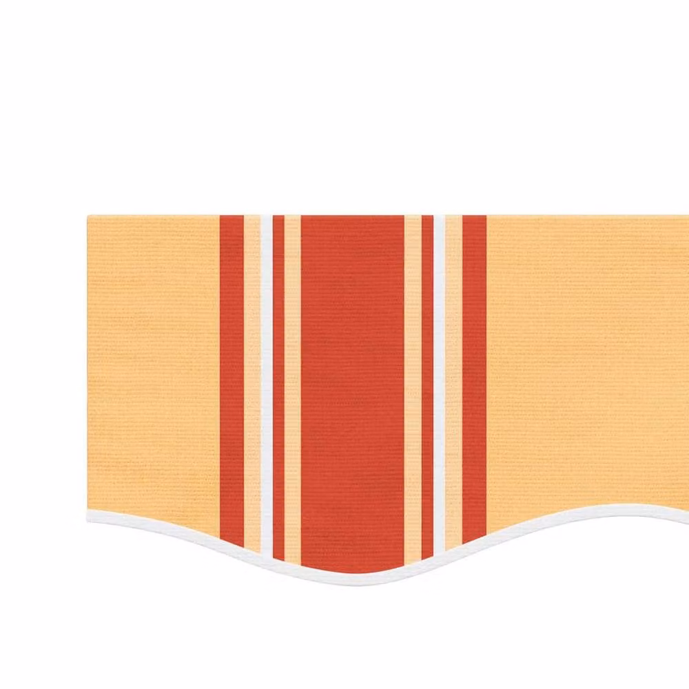 Berkfield Home Replacement Awning Valance Fabric in Yellow and Orange Stripe, 3.5 m – 2