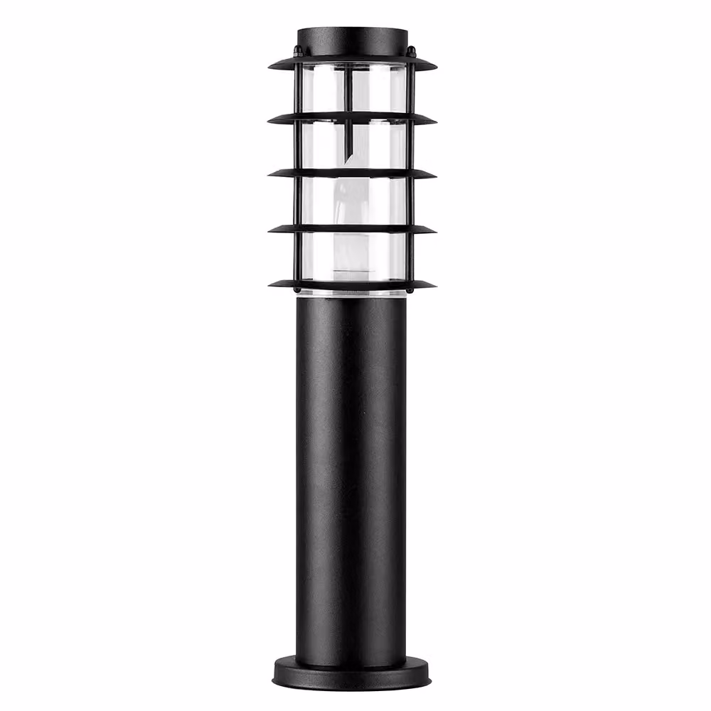 ValueLights Wharf Black Stainless Steel Outdoor Bollard Lantern Light IP44 Rated – 2