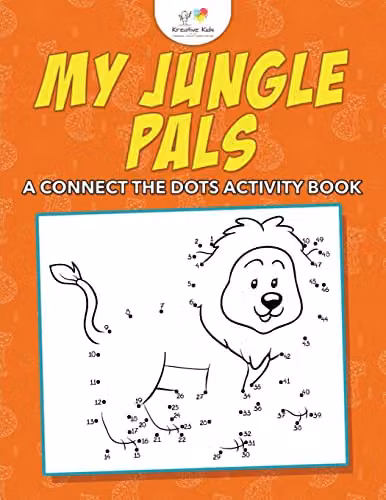 Kreative Kids My Jungle Pals Connect the Dots Activity Book for Children, Multicolour