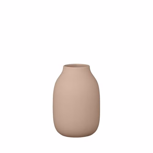 Blomus Ceramic Tabletop Vase in Brown and Beige, H 15.0 cm x W 11.0 cm x D 11.0 cm – 1
