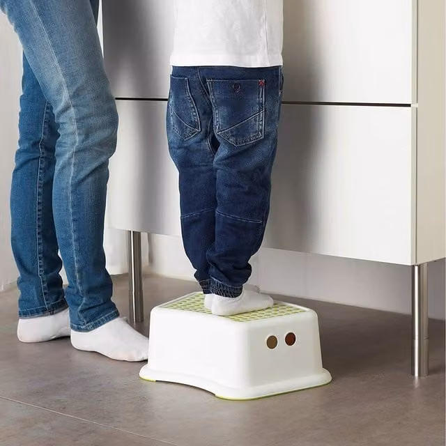 Marco Paul Modern White Kids Step Stool