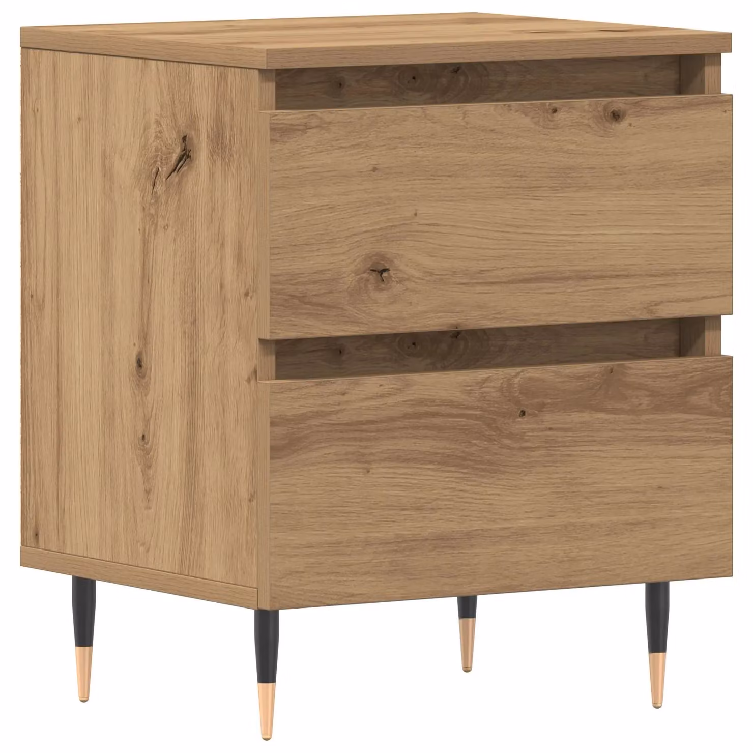 Berkfield Home Artisan Oak Bedside Cabinet in Brown, W/D/H: 40 x 35 x 50 cm – 2