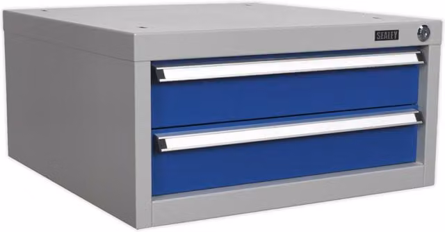 Loops Lockable Double Drawer Unit in Multicolour for Industrial Workbenches – 1