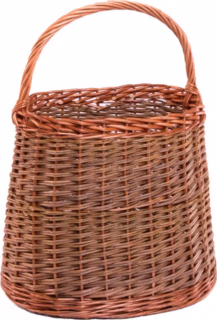 Red Hamper Wicker Orchard Collecting Basket in Brown, Green or Red, W/D/H: 38.0 x 32.0 x 19.0 cm
