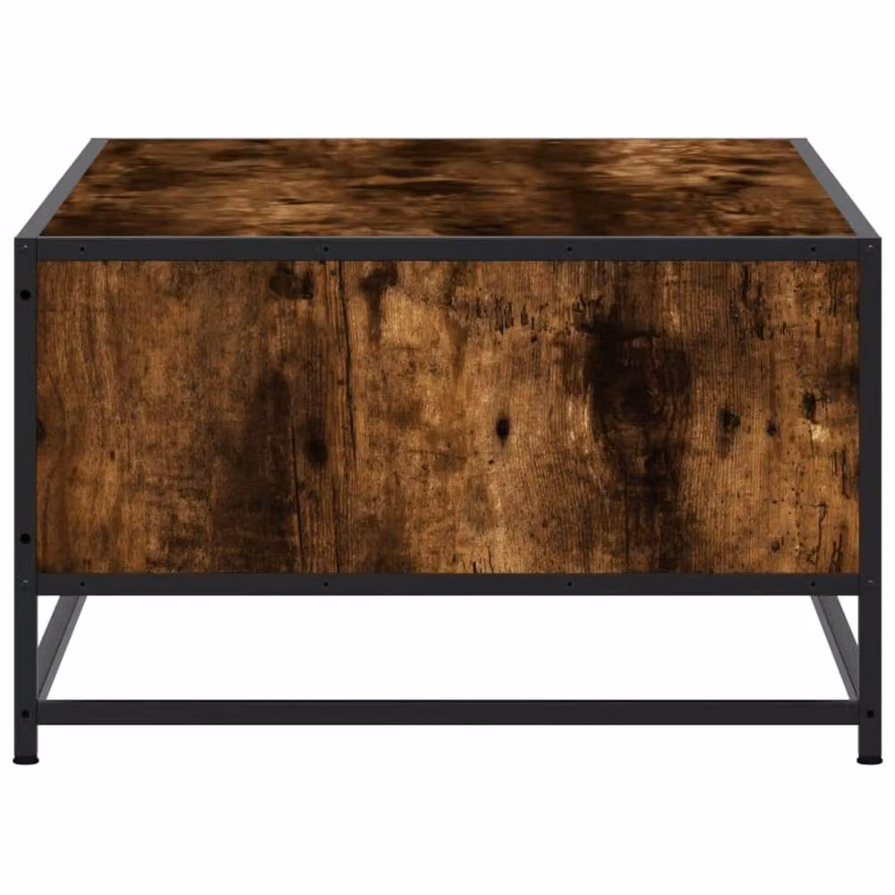 Berkfield Home Smoked Oak Coffee Table in Brown, W/D/H: 100 x 57 x 35 cm – 4