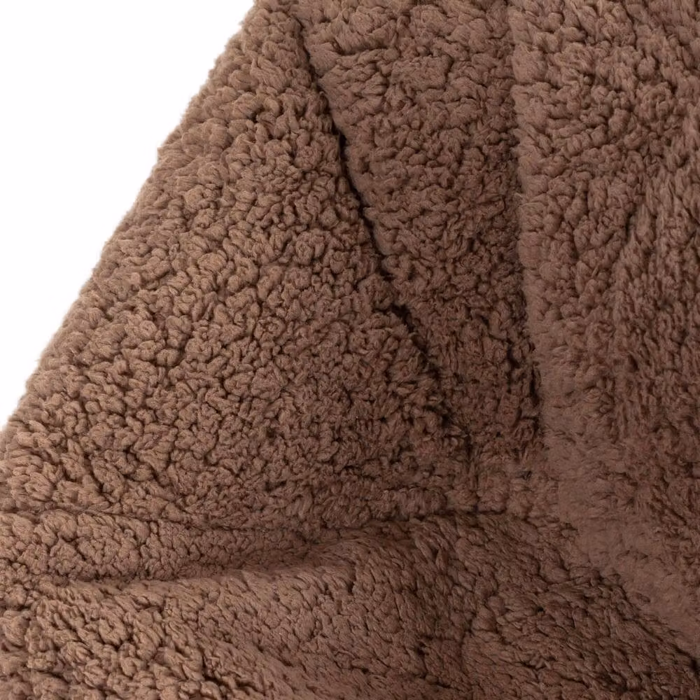 icon Kingston 2 Pack Kids Teddy Berber Fleece Classic Dome Bean Bags in Brown – 5