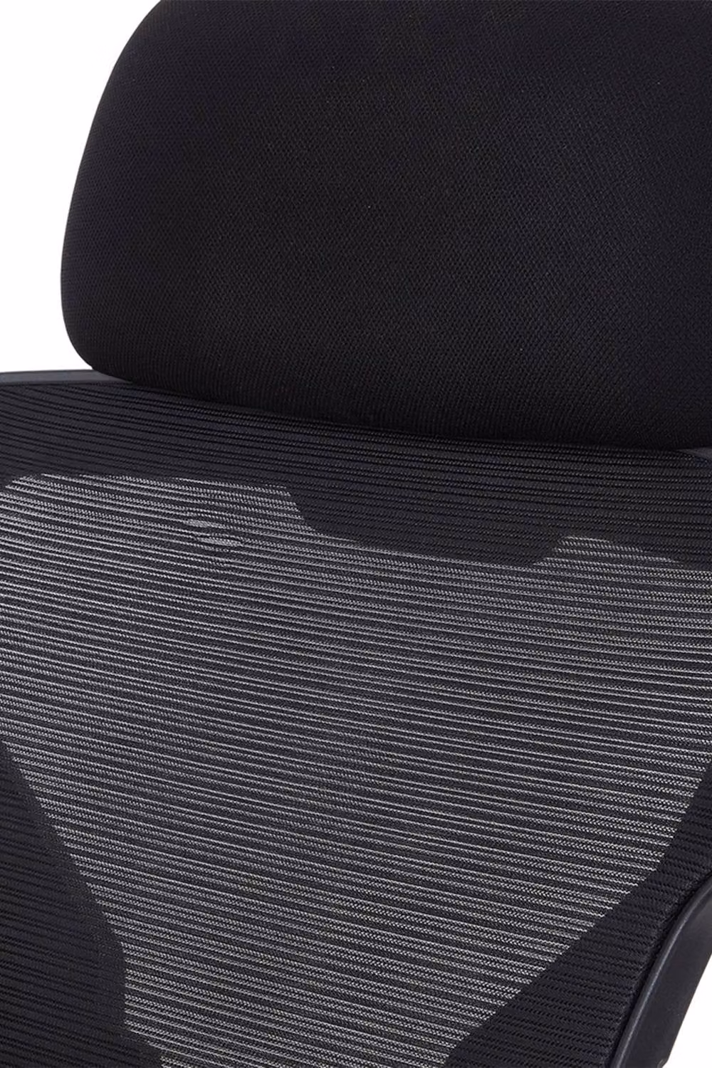 Garden Sanctuary Black Fabric Executive High Back Office Chair with Footrest and Headrest – 6