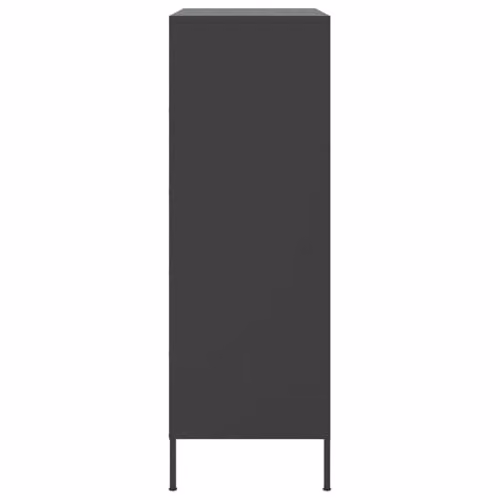 vidaXL Industrial Black Steel Highboard with Hinged Doors, W/D/H: 68 x 39 x 113 cm – 5
