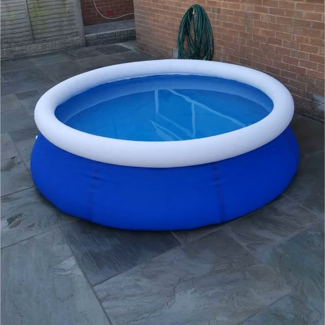 Samuel Alexander Quick Up Inflatable Round Garden Family Paddling Pool, Blue, Diameter: 240 cm, Height: 63 cm