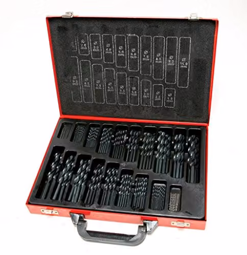 Hilka Red High Speed Steel Twist Drill Bit Set