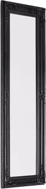 Julian Bowen Palais Antique Freestanding Rectangular Dress Mirror, Black, H 130 cm x W 40 cm x D 1 cm