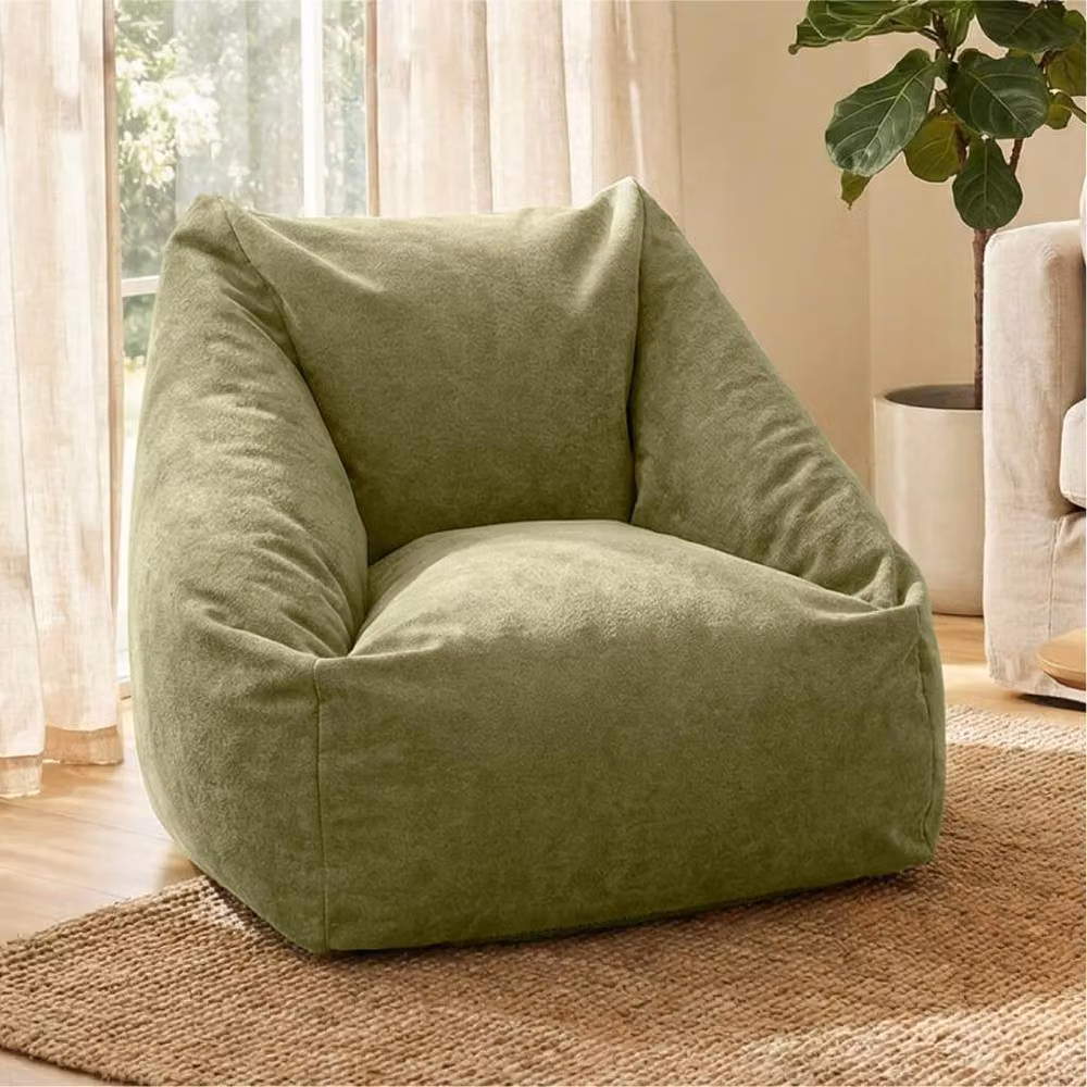 rucomfy Velora Snuggle Bean Bag Chair for Adults in Green – 2