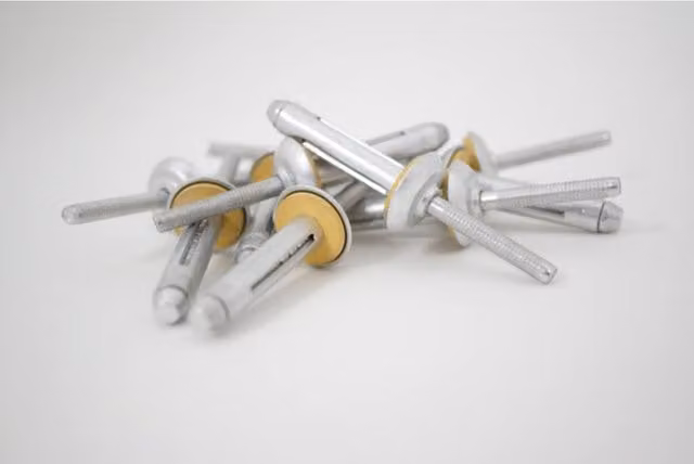 JRP Riveting Products Silver Aluminium Rivets, Box of 100, Diameter: 7.8 mm, Length: 34.5 mm