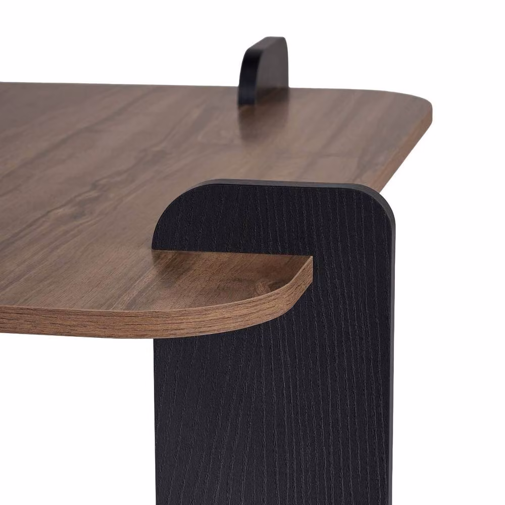 CALICOSY Square Coffee Table in Brown, W/D/H: 90 x 90 x 35 cm – 6