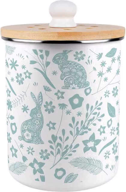 Purely Home Green Metal Kitchen Compost Bin with Flip Lid, 2 l