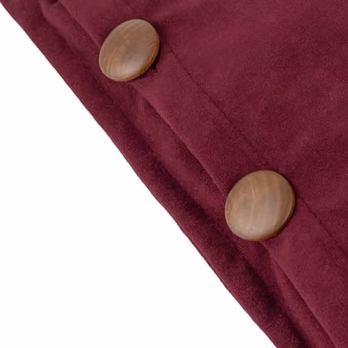 Riva Home Red Rectangular Washed Velvet Polyester Filled Cushion W: 35 cm, H: 35 cm – 3