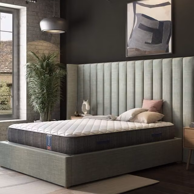 Aspire Pocket+ Wool Mattress in a Box, White, Small Double, W/D/H: 120 x 200 cm – 1