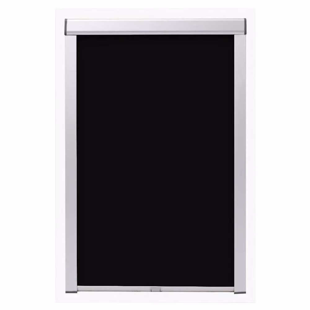 Berkfield Home Blackout Roller Blinds in Black, Thermal Insulating Polyester – 2