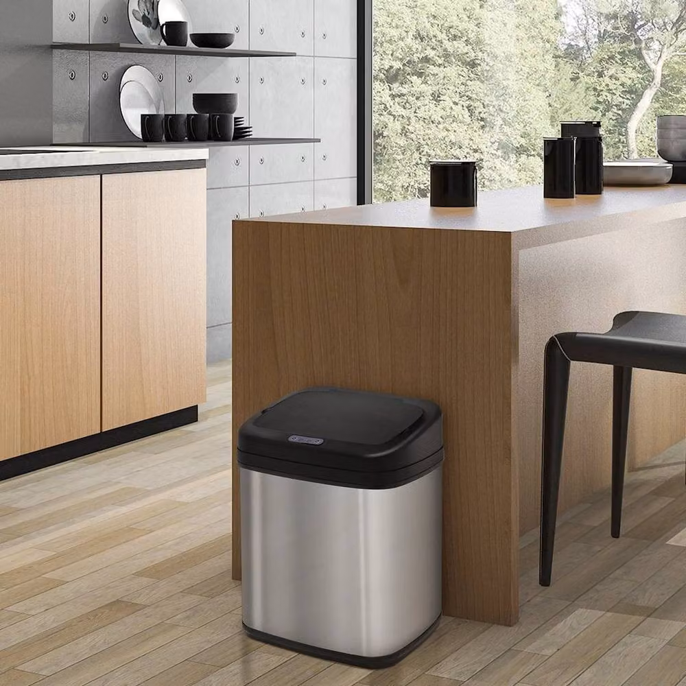 Kelvenix Automatic Sensor Dustbin in Silver Stainless Steel, 20L – 4