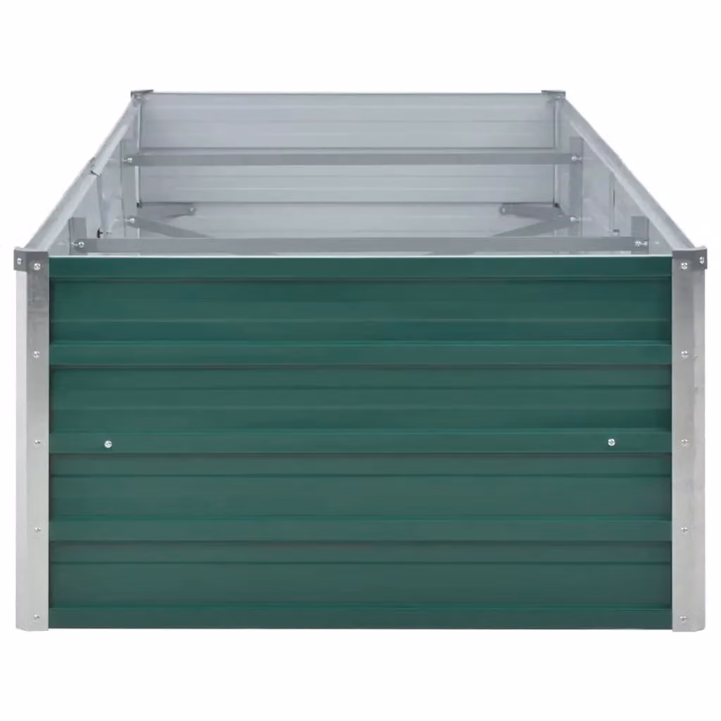 Berkfield Home Garden Galvanised Steel Raised Bed in Green, W/D/H: 240 x 80 x 45 cm – 3