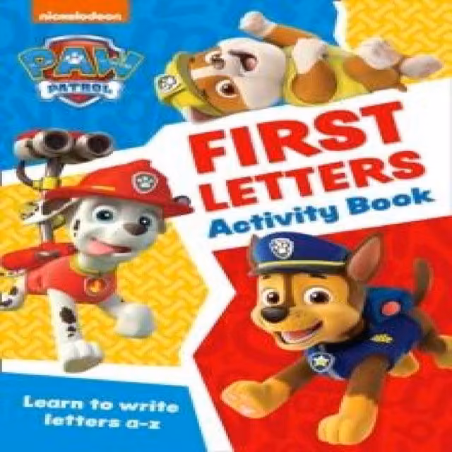 Collins PAW Patrol First Letters Activity Book for Preschoolers, Multicolour Paperback