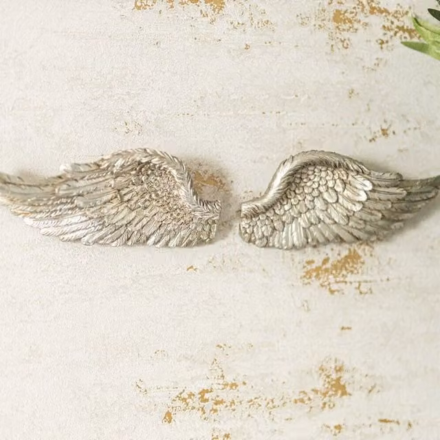 Marco Paul Silver Angel Wings Wall Ornament