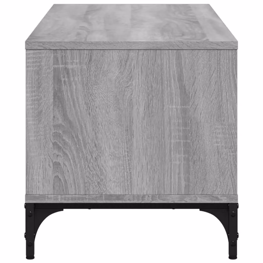 Berkfield Home Grey Sonoma TV Cabinet in Engineered Wood and Metal, W/D/H: 102 x 40 x 41 cm – 4