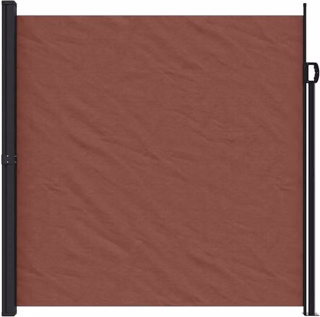 Berkfield Home Retractable Single Side Awning in Brown, W/H: 500 x 200 cm