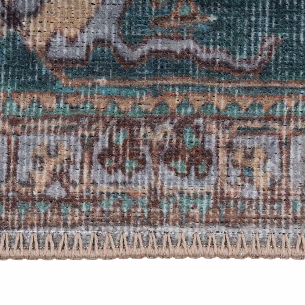 Kukoon Dark Green Traditional Flatwoven Oriental Area Rug for Living Rooms and Hallways, W: 120 cm, L: 170 cm – 3
