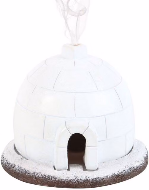 Something Different Igloo Winter Incense Cone Holder in White
