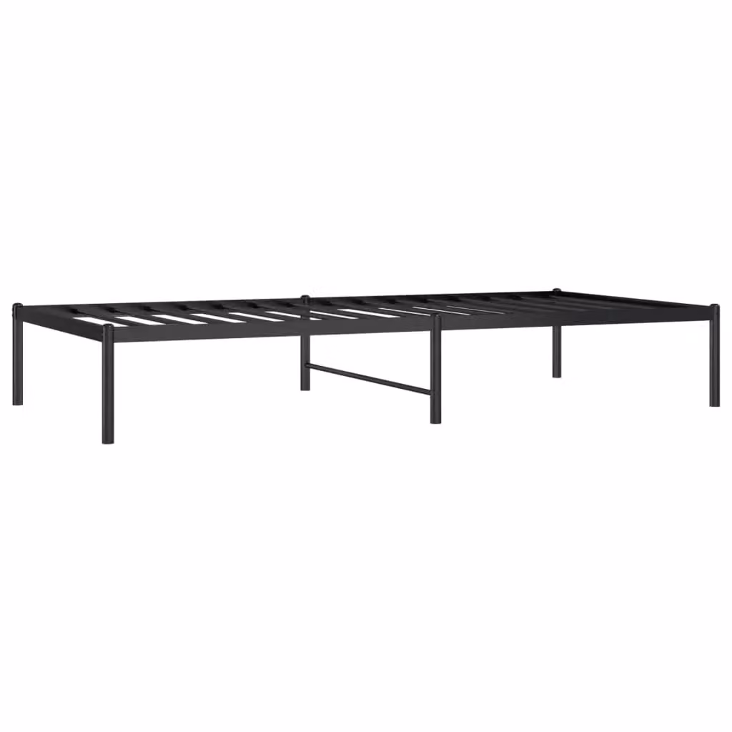 Berkfield Home Classic Metal Bed Frame in Black, W/D/H: 90 x 190 cm – 2