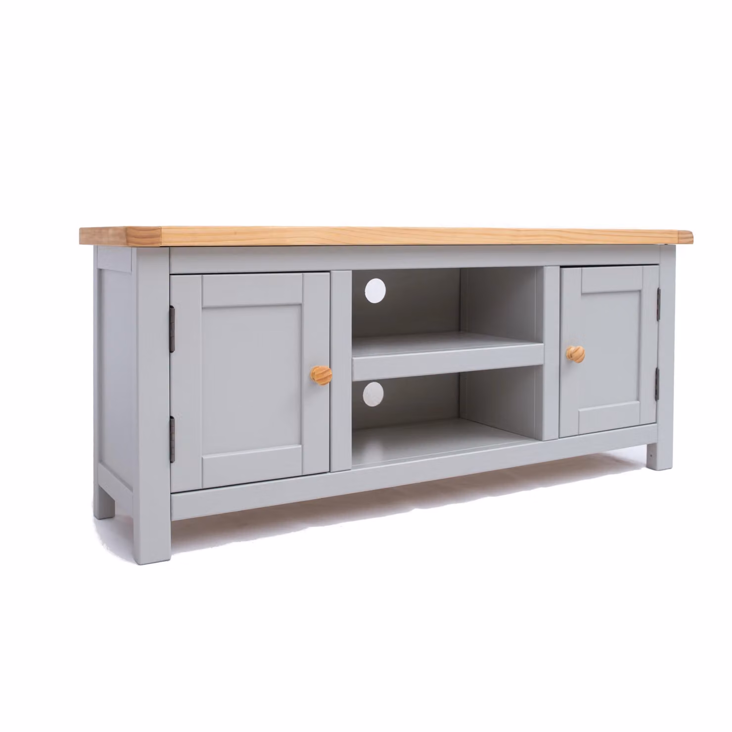 Cabinet Bits Argenta 2 Door TV Cabinet in Grey Waxed Pine – 2