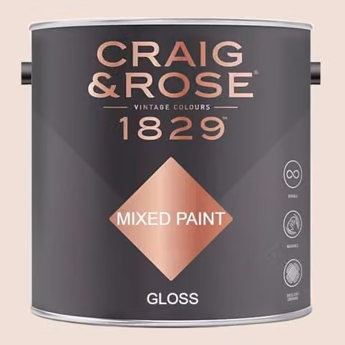 Craig & Rose 1829 Gloss Paint in Pearl White, 2.5 l