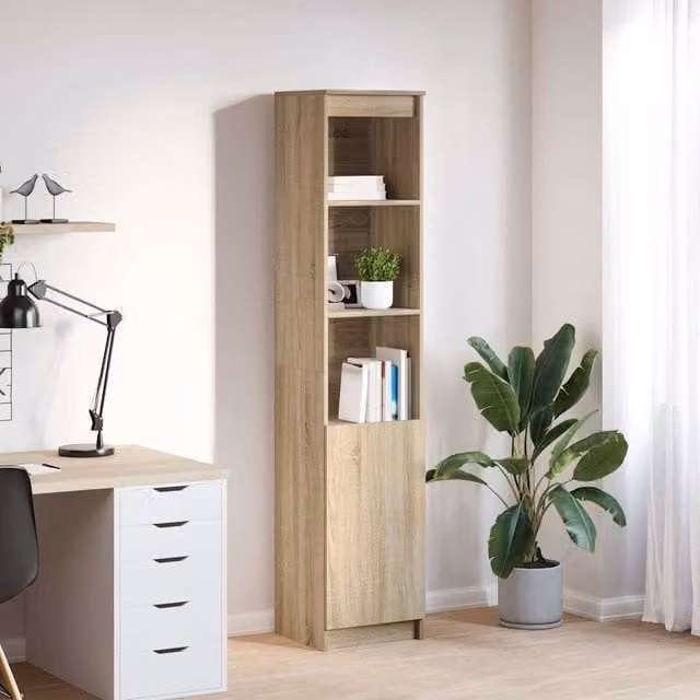 Berkfield Home Sonoma Oak Highboard in Brown, W/D/H: 37.5 x 35 x 180 cm – 1
