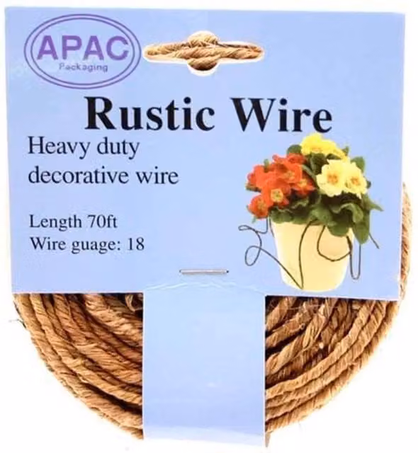 KDMD Natural Rustic Metal Wire Party Decoration in Beige and Brown
