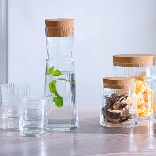 LSA International Transparent Glass Carafe with Stopper – 2