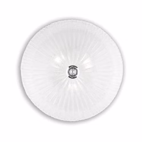 Netlighting Shell 3 Light Indoor Flush Wall Ceiling Light in Chrome and Grey with Transparent Glass and E27 Bulbs – 1
