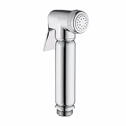 Nes Home Chrome Handheld Bidet Shataff Toilet Hand Shower in Silver
