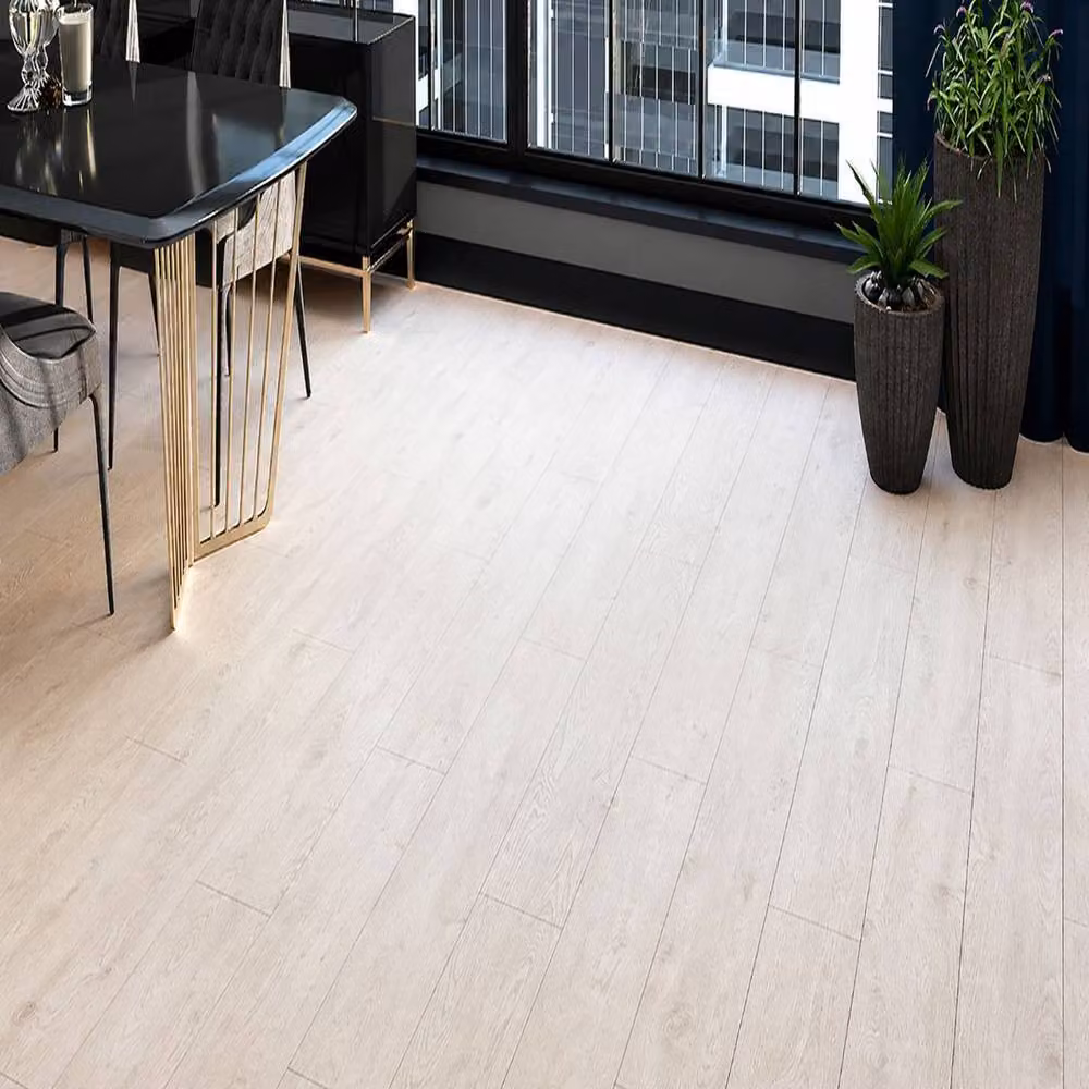 AGT White Wood Effect Click Laminate Plank Flooring – 2
