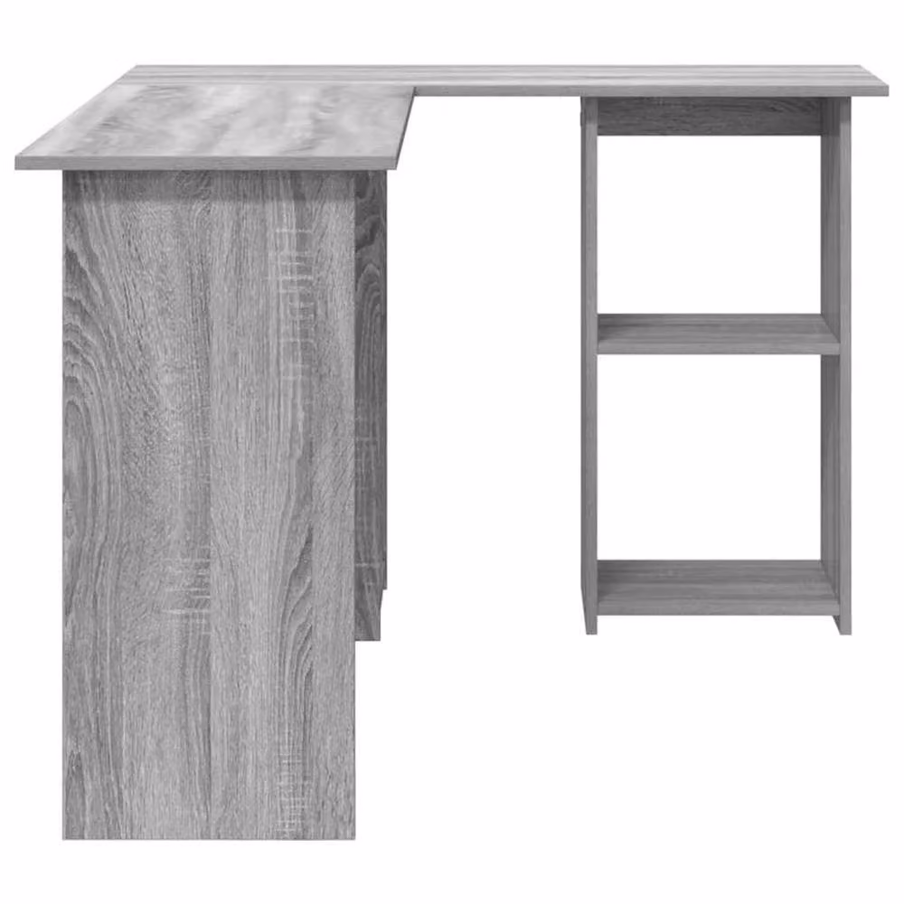 Berkfield Home Grey MDF Computer Desk with Storage – 4