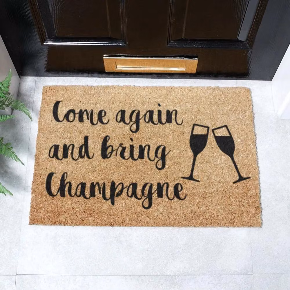 Artsy Mats Bring Champagne Doormat in Black and Brown, W: 60 cm, D: 40 cm – 2
