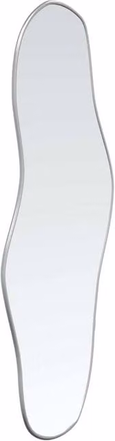 Berkfield Home Rectangular Wall Mirror in Silver, W: 60 cm, H: 25 cm – 1