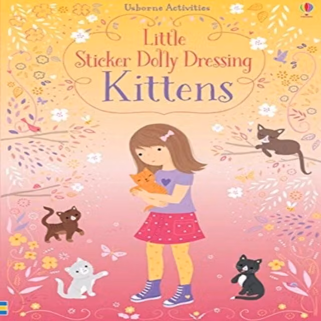 Fiona Watt Little Sticker Dolly Dressing Kittens Multicolour Paperback Book
