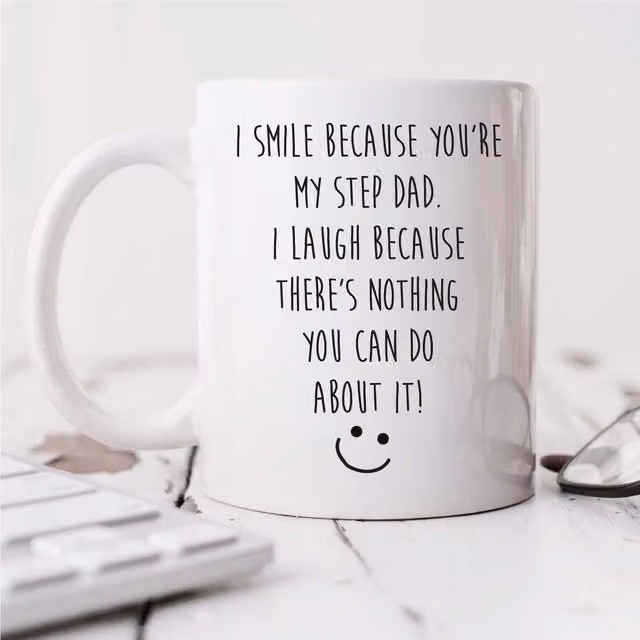 60 Second Makeover White Ceramic Step Dad Mug