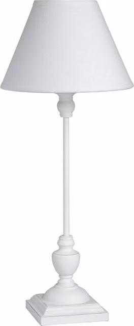 KDMK Symi Elegant Slim White Wood Table Lamp