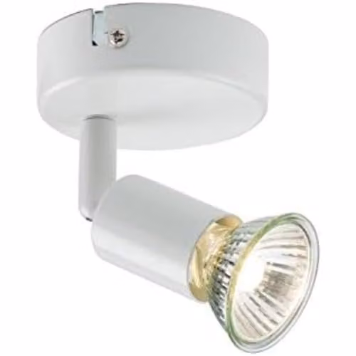 Netlighting Modern Single Spotlight, White, 230V GU10