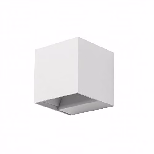 Netlighting Forlight Rex Outdoor LED Wall Fixture, White, 5.2W, 4000K, 267lm, IP54 – 1