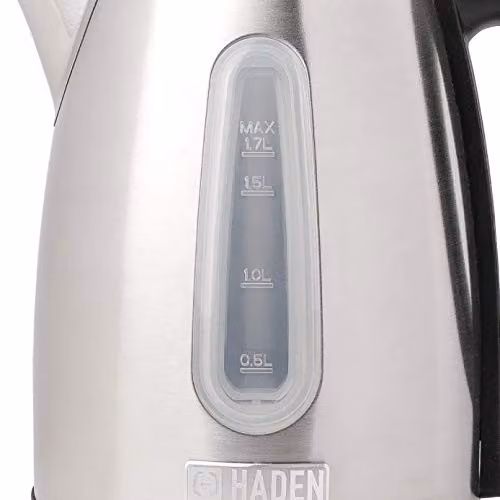 Haden Stoke Cordless Jug-Style Kettle in Silver and Grey, 1.7L, Stainless Steel – 4