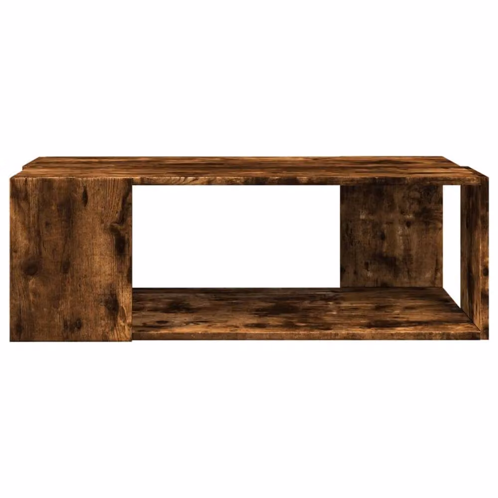 Berkfield Home Smoked Oak Coffee Table in Brown, W: 89.5 cm, D: 48 cm, H: 30 cm – 4