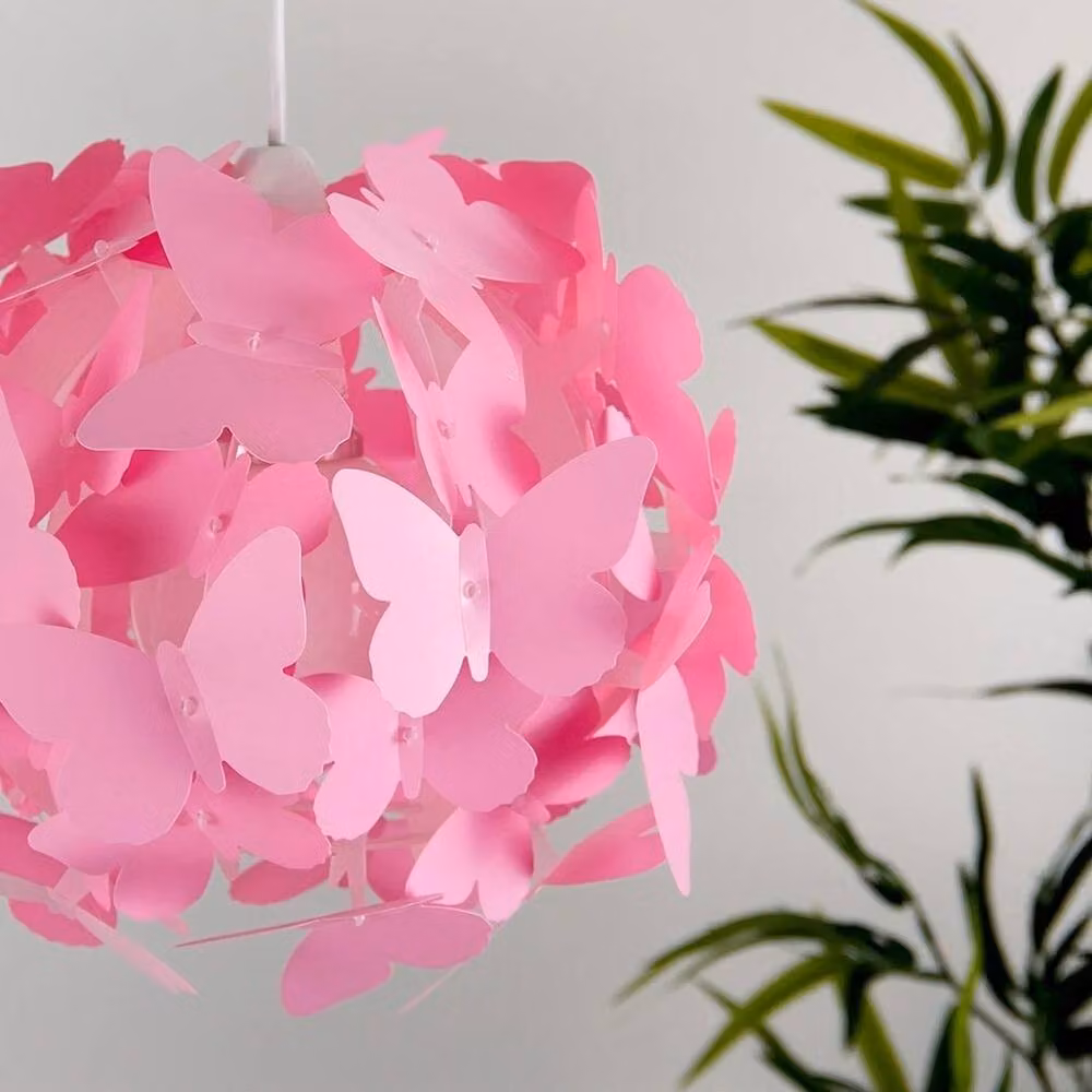 FORGEVIO Butterfly Modern Pink Pendant Ceiling Light Shade – 2
